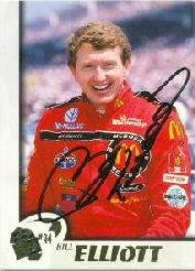 1997 Press Pass Autographs #20 Bill Elliott VIP/ACTN