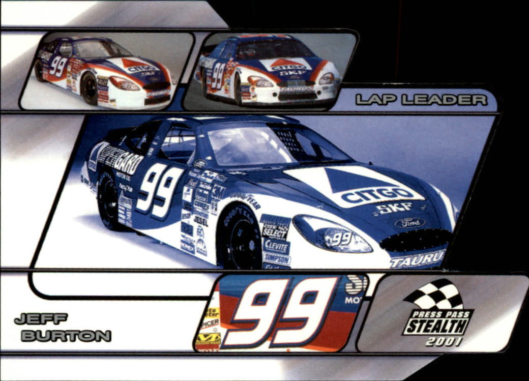 2001 Press Pass Stealth Lap Leaders #LL36 Jeff Burton's Car