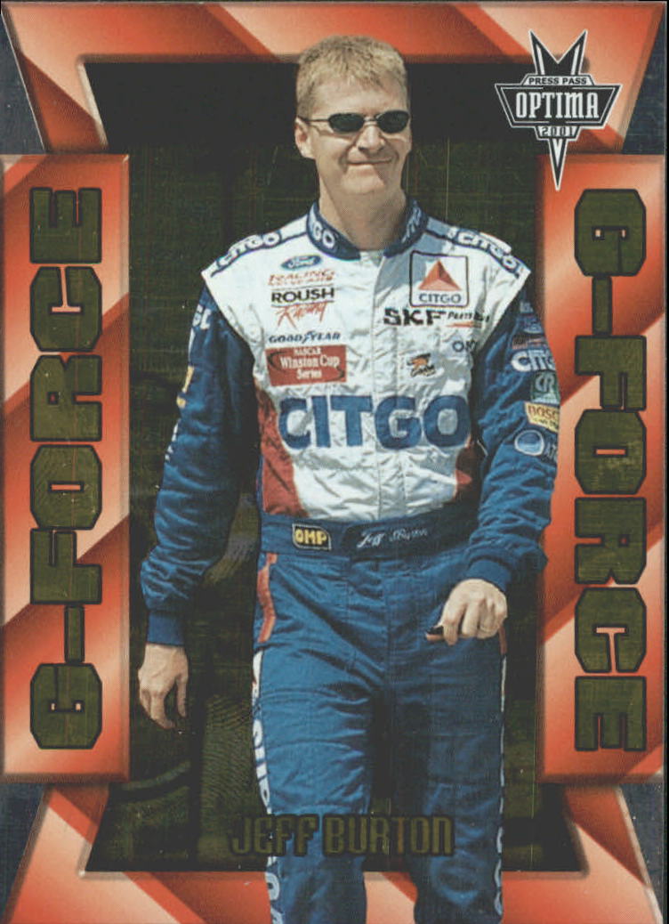 2001 Press Pass Optima G Force #GF1 Jeff Burton
