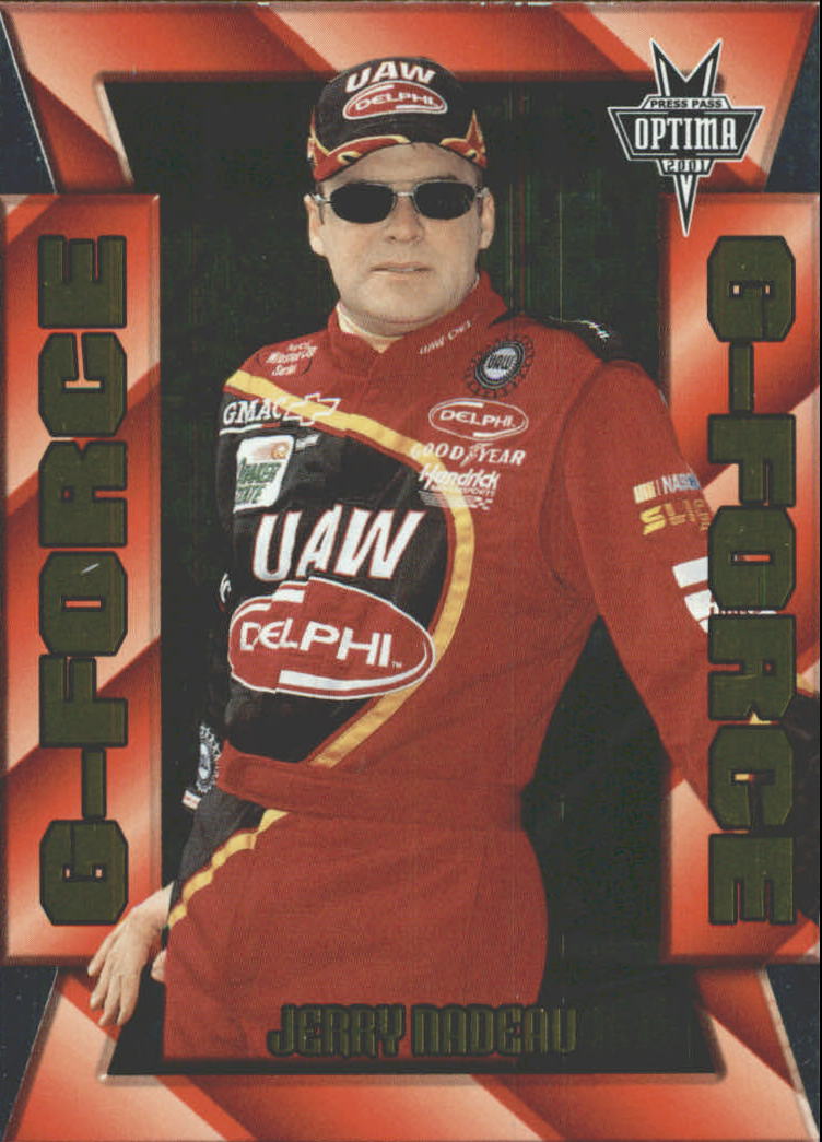 2001 Press Pass Optima G Force #GF15 Jerry Nadeau