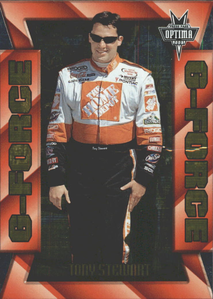 2001 Press Pass Optima G Force #GF25 Tony Stewart