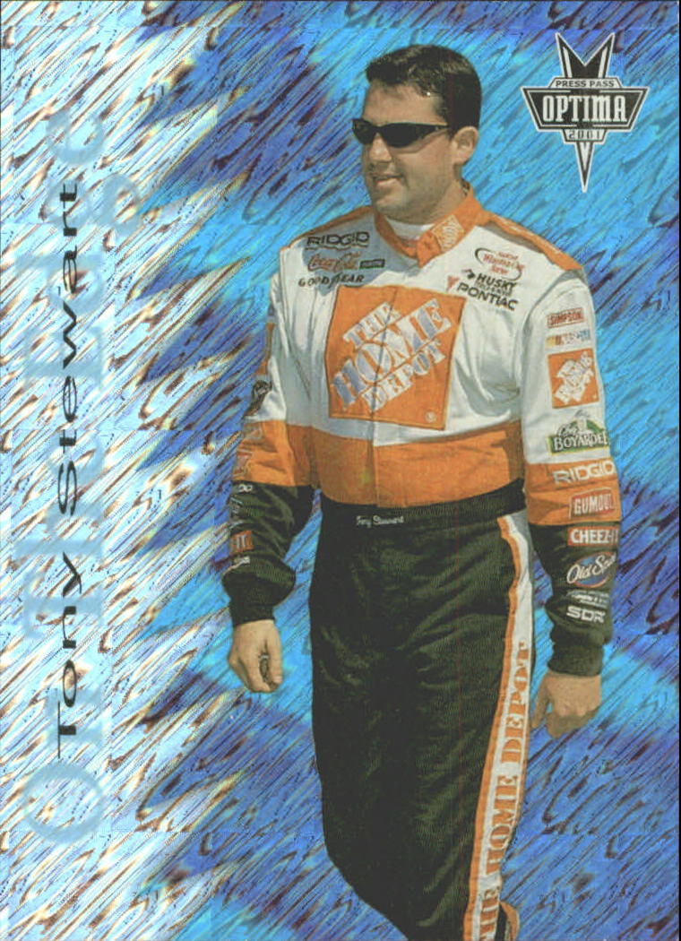 2001 Press Pass Optima On the Edge #OE8 Tony Stewart