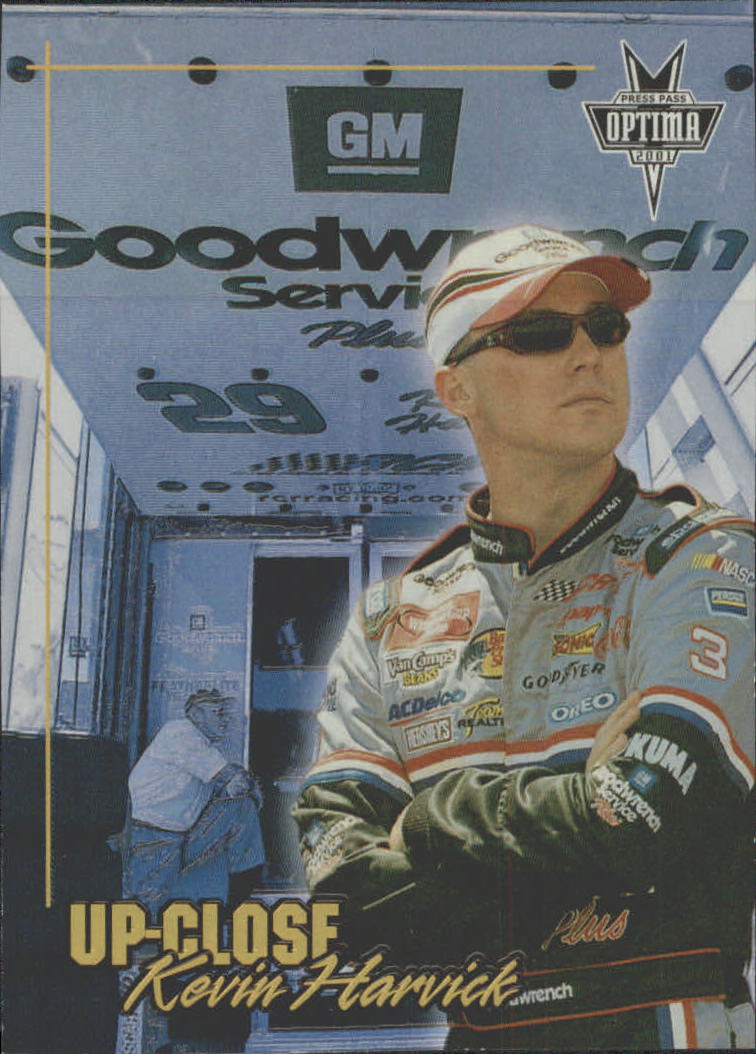 2001 Press Pass Optima Up Close #UC3 Kevin Harvick