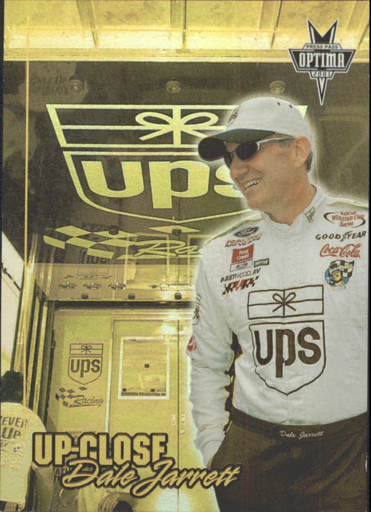 2001 Press Pass Optima Up Close #UC4 Dale Jarrett
