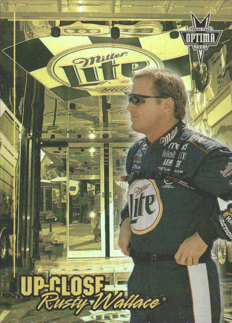 2001 Press Pass Optima Up Close #UC6 Rusty Wallace