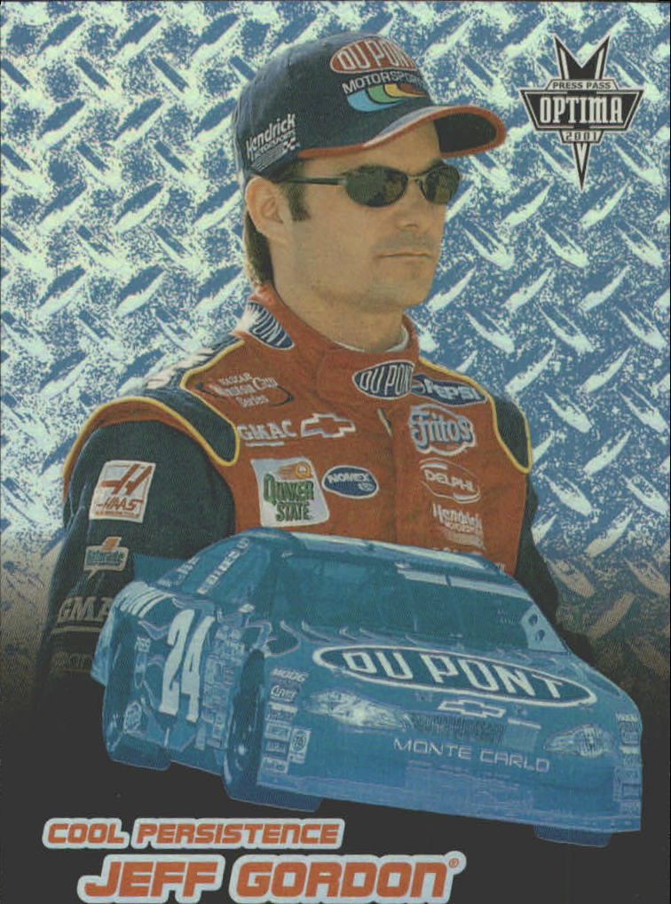 2001 Press Pass Optima Cool Persistence #CP4 Jeff Gordon