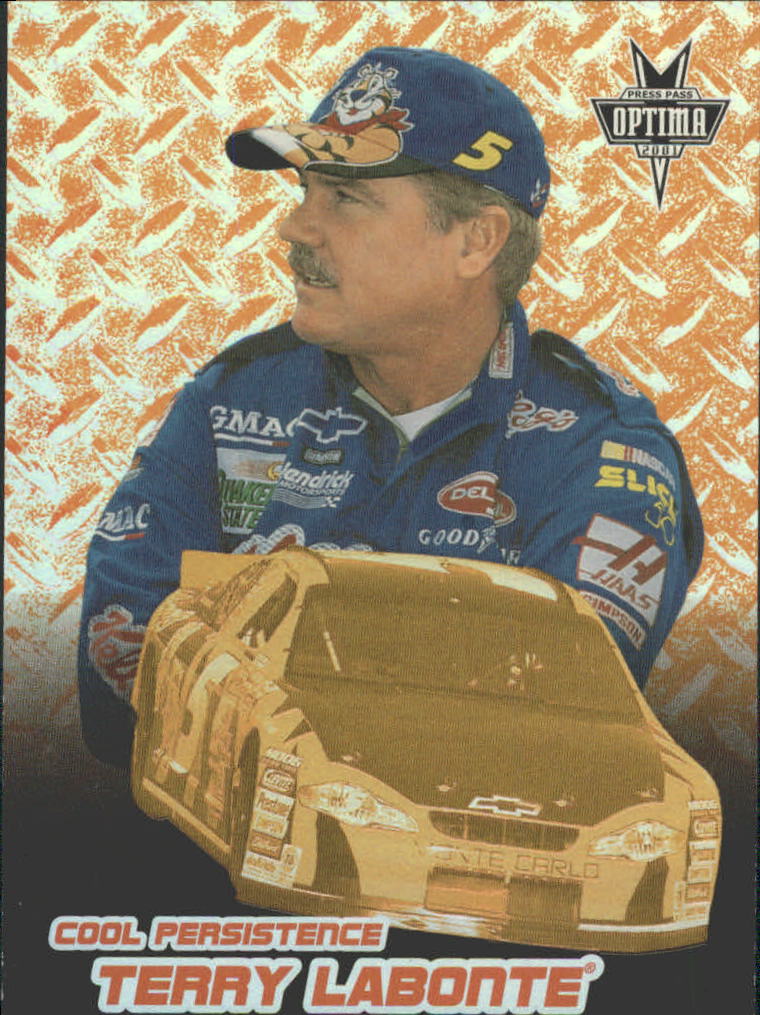 2001 Press Pass Optima Cool Persistence #CP8 Terry Labonte