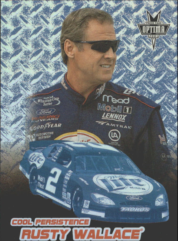 2001 Press Pass Optima Cool Persistence #CP12 Rusty Wallace