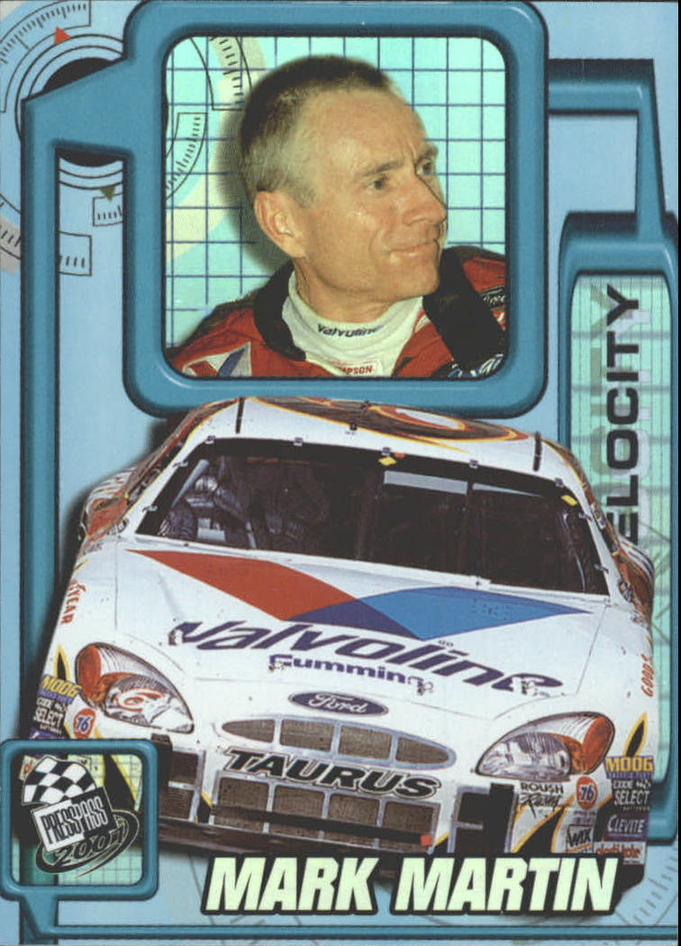 2001 Press Pass Velocity #VL6 Mark Martin