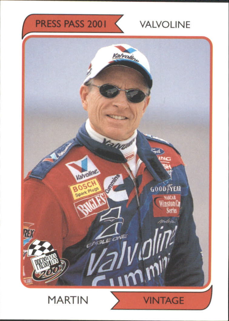 2001 Press Pass Vintage #VN8 Mark Martin