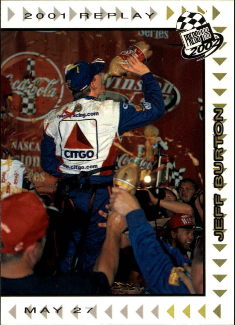 2002 Press Pass Platinum #67 Jeff Burton REP