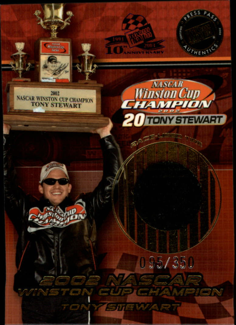 2002 Press Pass Cup Chase Prizes #CC15 Tony Stewart