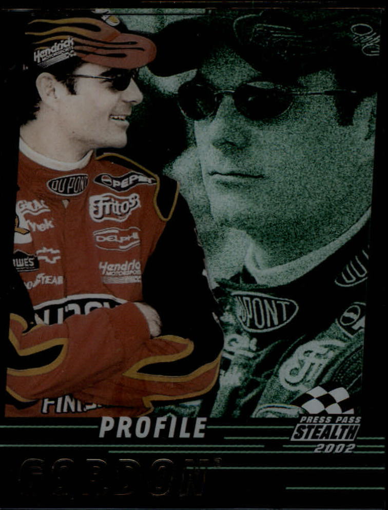 2002 Press Pass Stealth Profile #P1 Jeff Gordon