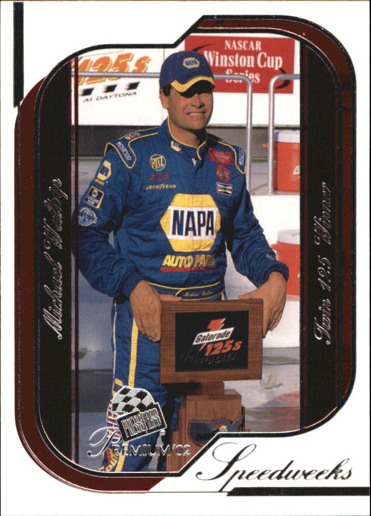 2002 Press Pass Premium Red Reflectors #47 Michael Waltrip SW