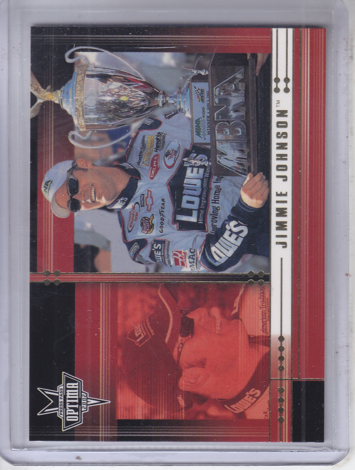 2002 Press Pass Optima Gold #14 Jimmie Johnson