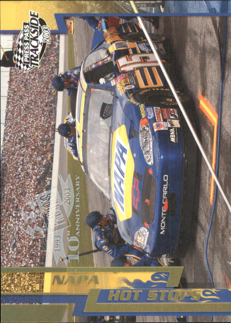 2003 Press Pass Trackside Gold Holofoil #P65 Michael Waltrip's Crew