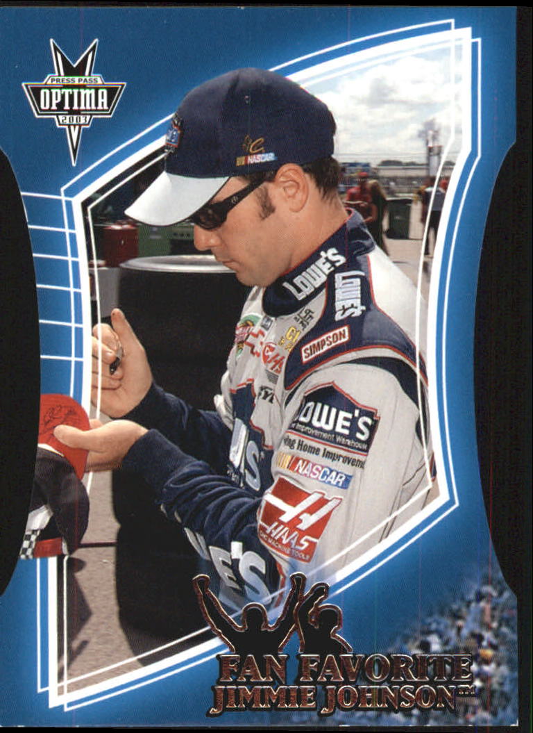2003 Press Pass Optima Fan Favorite #FF1 Jimmie Johnson