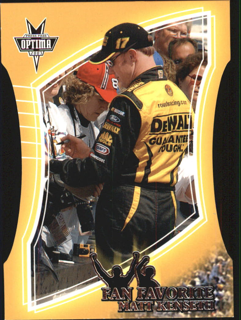 2003 Press Pass Optima Fan Favorite #FF3 Matt Kenseth
