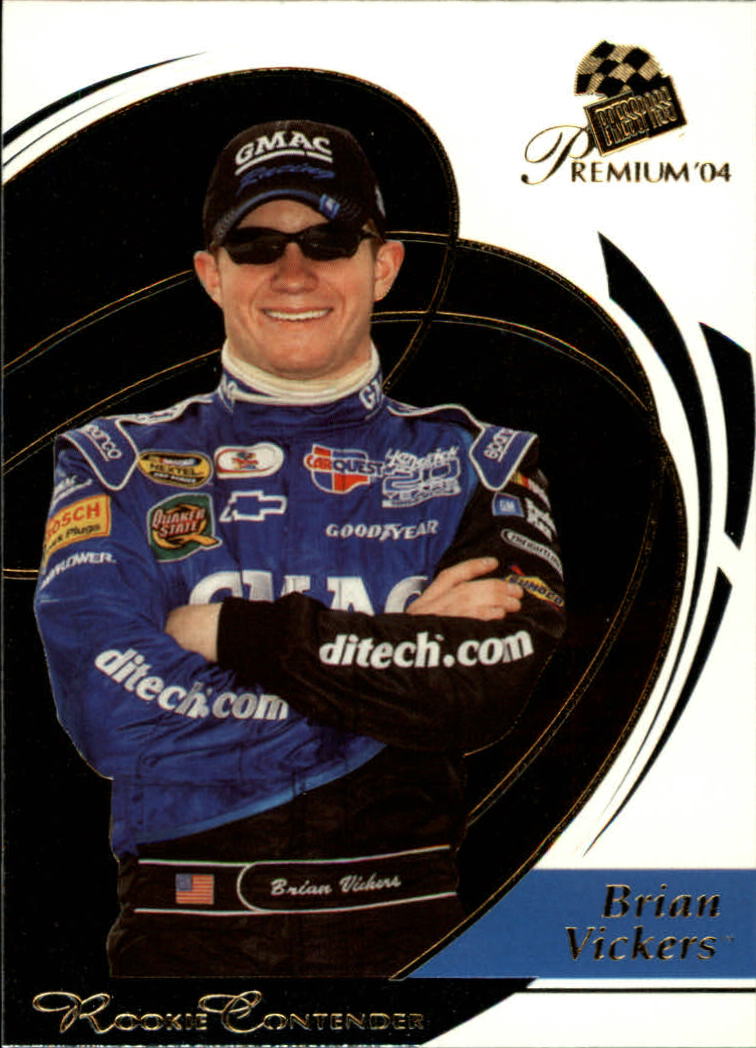 2004 Press Pass Premium #35 Brian Vickers CRC