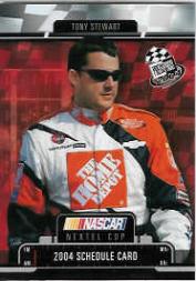 2004 Press Pass Schedule #4 Tony Stewart