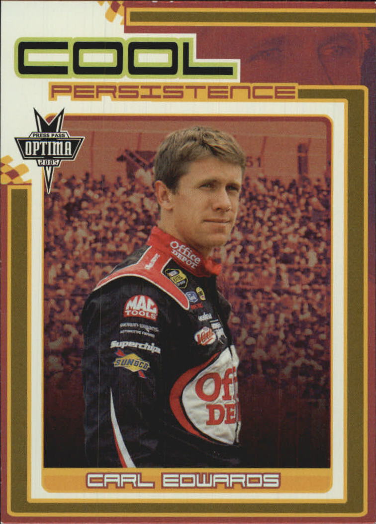 2005 Press Pass Optima Cool Persistence #CP6 Carl Edwards