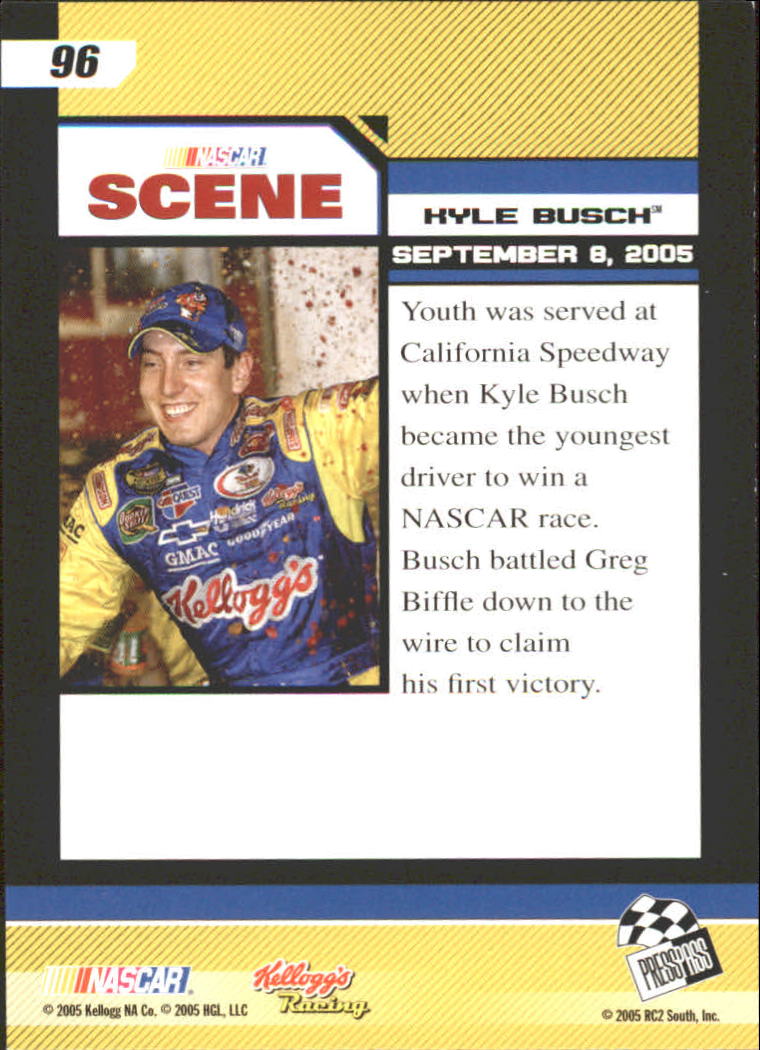 2006 Press Pass #96 Kyle Busch NS back image