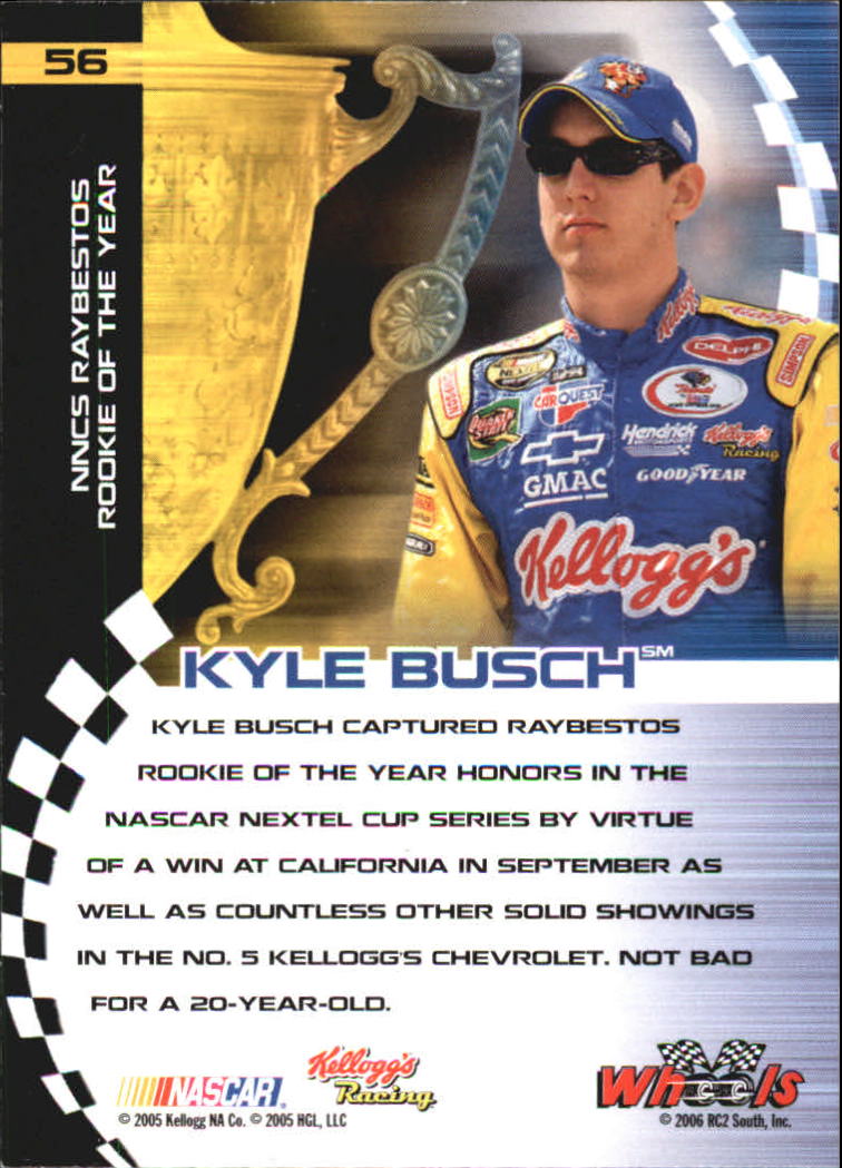 2006 Wheels High Gear #56 Kyle Busch NA back image