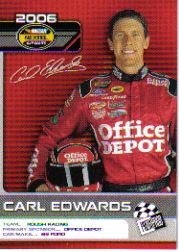 2006 Press Pass Top 25 Drivers & Rides #D25 Carl Edwards