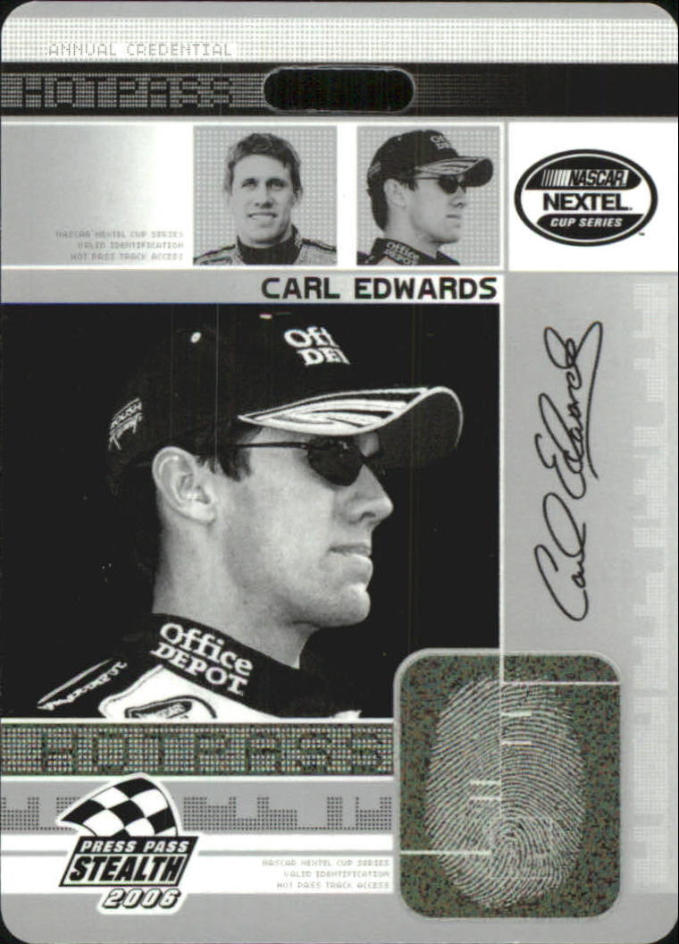 2006 Press Pass Stealth Hot Pass #HP8 Carl Edwards