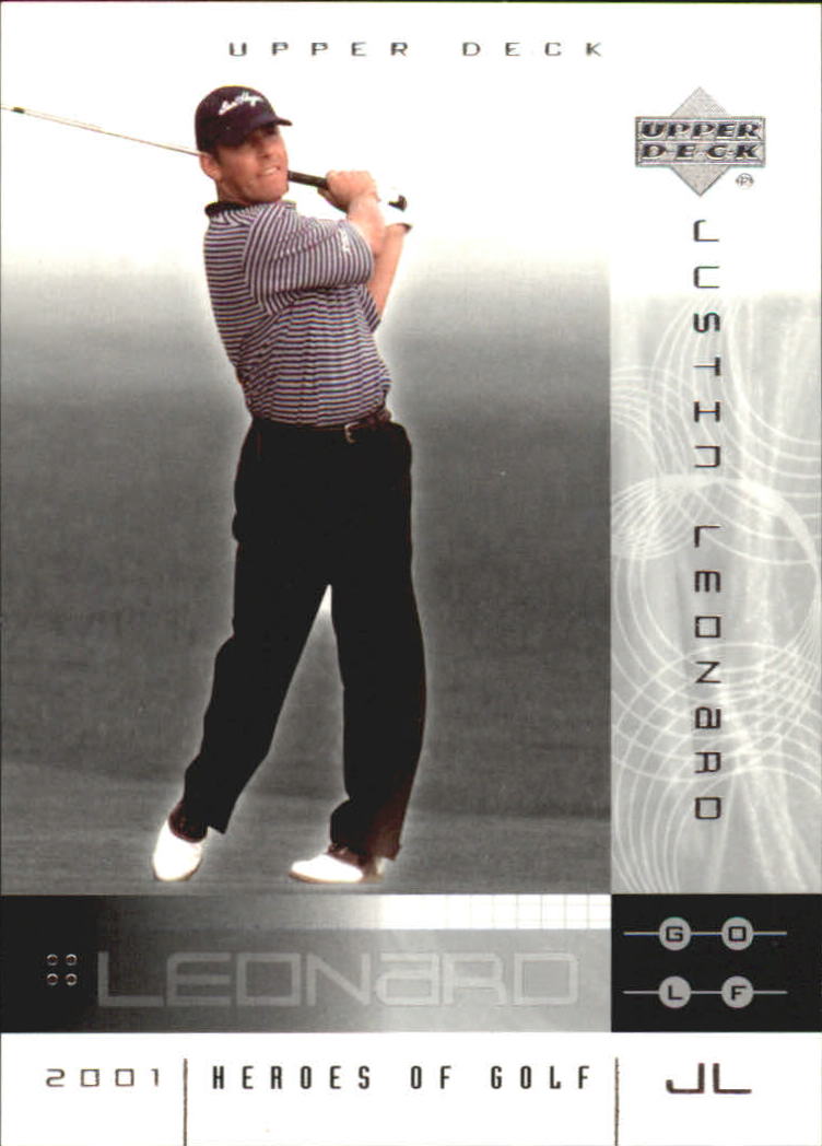 2001 Upper Deck Heroes of Golf National Convention Promos #6JL Justin Leonard