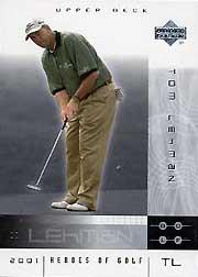 2001 Upper Deck Heroes of Golf National Convention Promos #9TL Tom Lehman