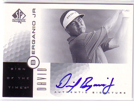2001 SP Authentic Sign of the Times #DB David Berganio