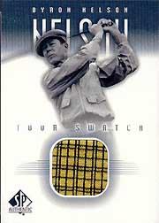 2001 SP Authentic Tour Swatch #BNTS Byron Nelson