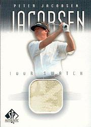 2001 SP Authentic Tour Swatch #PJTS Peter Jacobsen