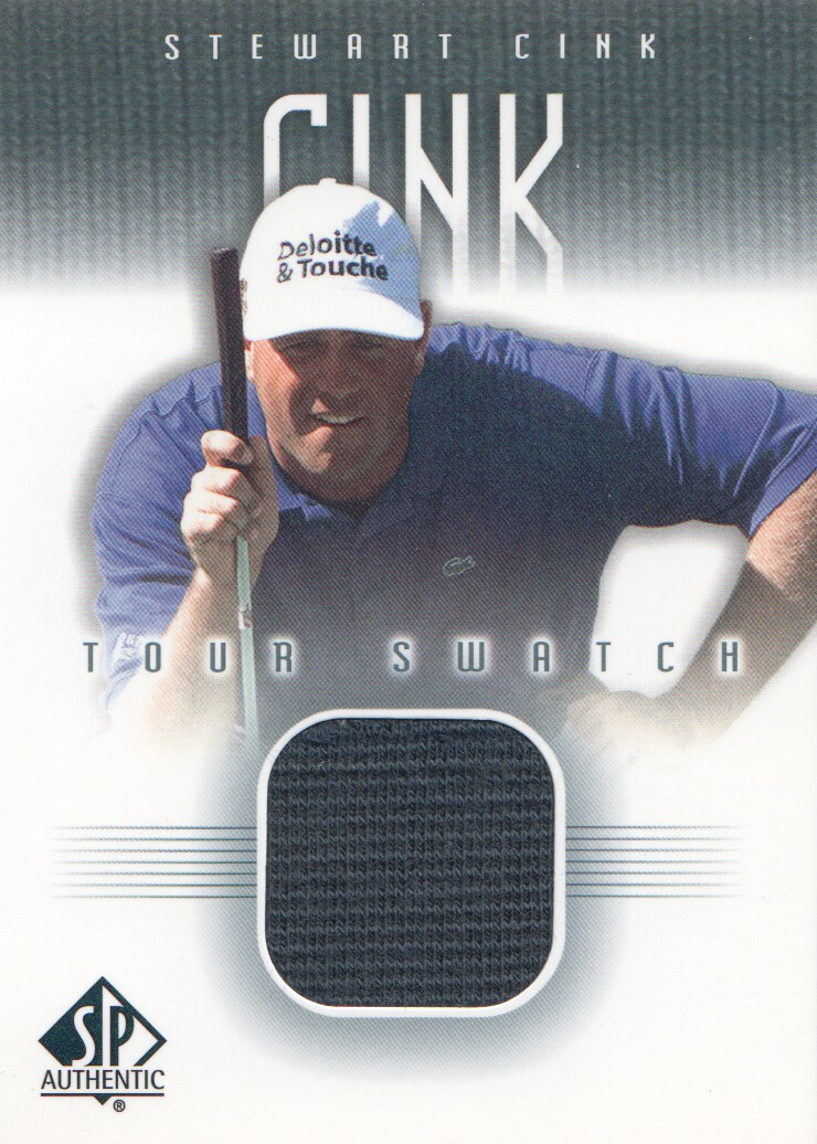 2001 SP Authentic Tour Swatch #SCTS Stewart Cink