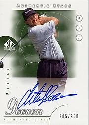 2001 SP Authentic #78 R.Goosen AS AU/900 RC