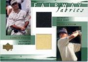 2002 Upper Deck Fairway Fabrics Combo #PFFFC Corey Pavin/Brad Faxon