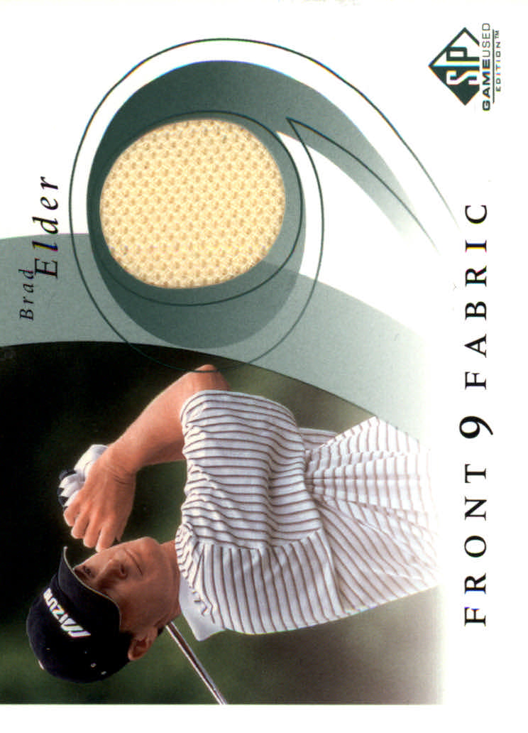 2002 SP Game Used Front 9 Fabric #BE Brad Elder