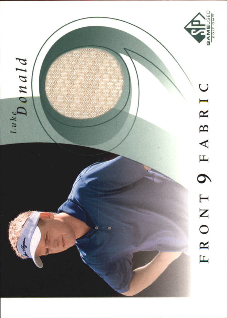 2002 SP Game Used Front 9 Fabric #LD Luke Donald