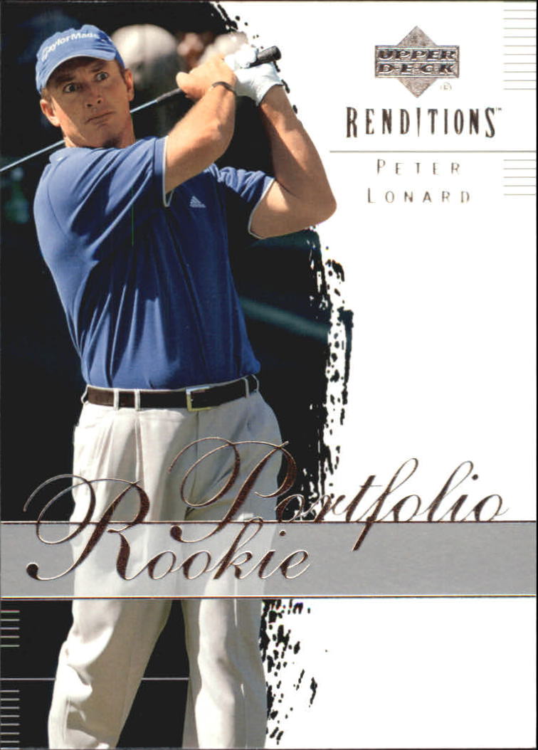 2003 Upper Deck Renditions #13 Peter Lonard RP RC