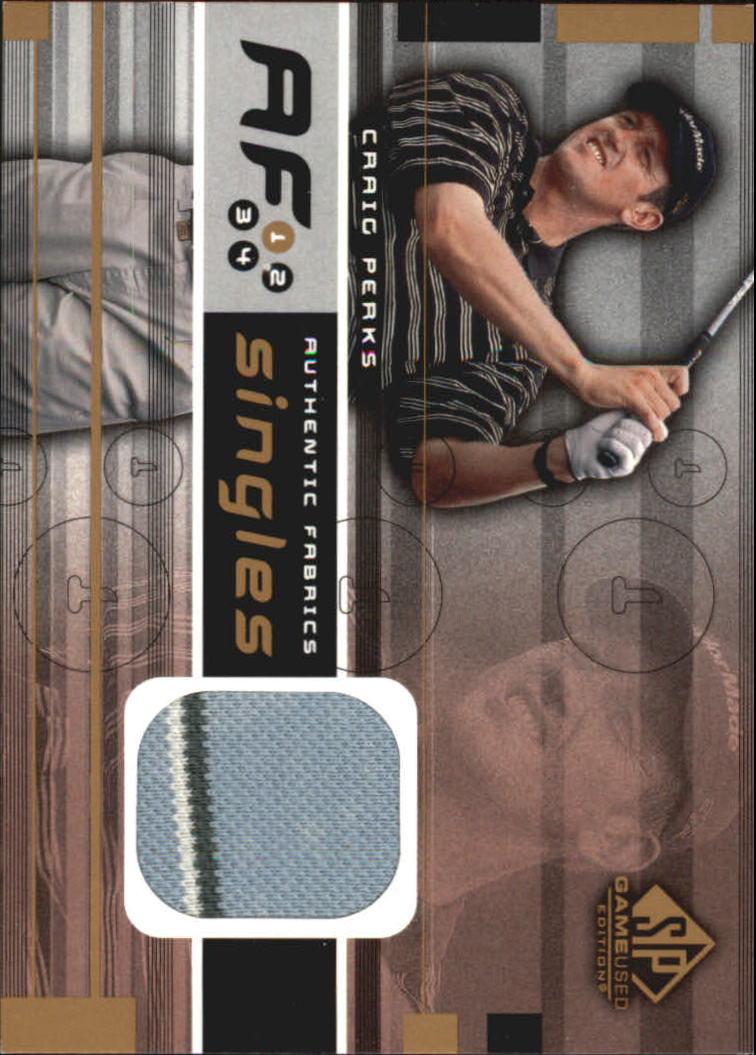 2003 SP Game Used Authentic Fabrics Singles #PE Craig Perks