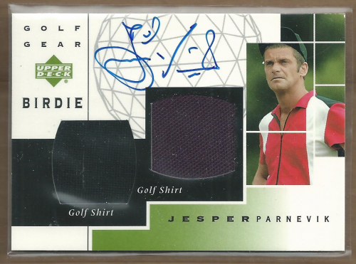 2003 Upper Deck Golf Gear Birdie Autographs #JP Jesper Parnevik