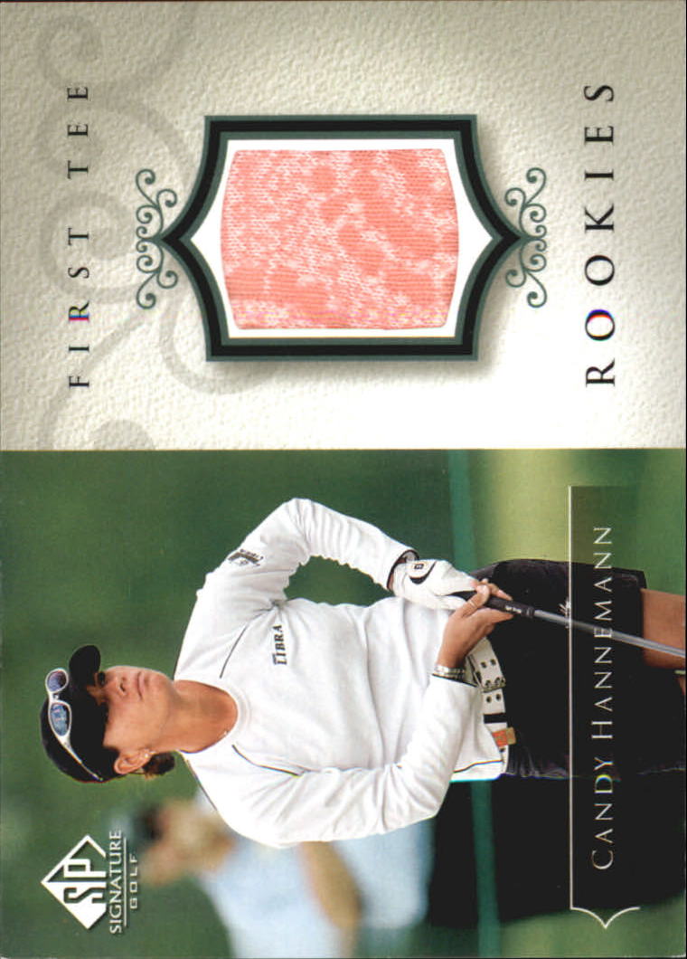 2004 SP Signature #63 Candy Hannemann Shirt RC