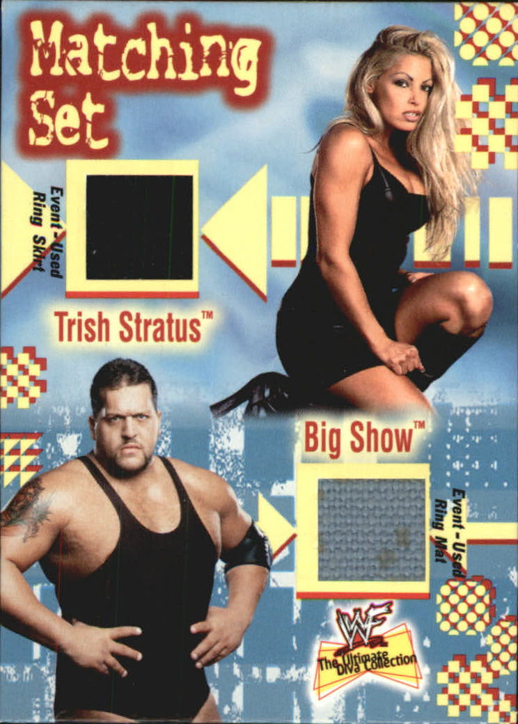 2001 Fleer WWF The Ultimate Diva Collection Matching Set #1 Trish Stratus/Big Show