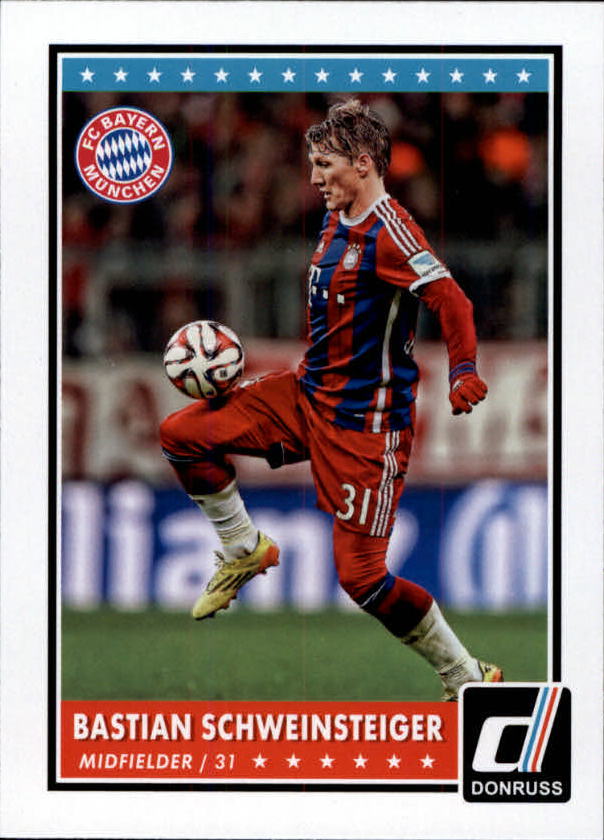 2015 donruss #45 bastian schweinsteiger