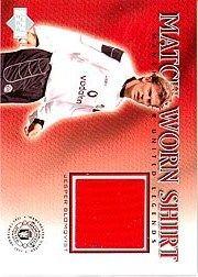 2002 Upper Deck Manchester United Legends Match Worn Shirts #JBS Jesper Blomqvist
