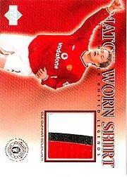 2002 Upper Deck Manchester United Legends Match Worn Shirts #OGSS Ole Gunnar Solskjaer SP