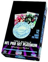 1991 Pro Set Platinum Football Hobby Box Series 2