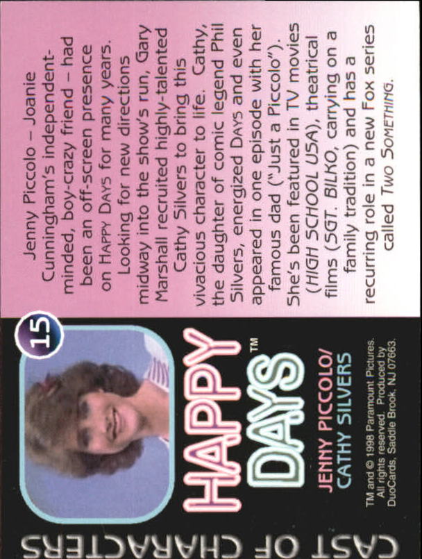 1998 Happy Days 15 Jenny Piccolo/Cathy Silvers eBay