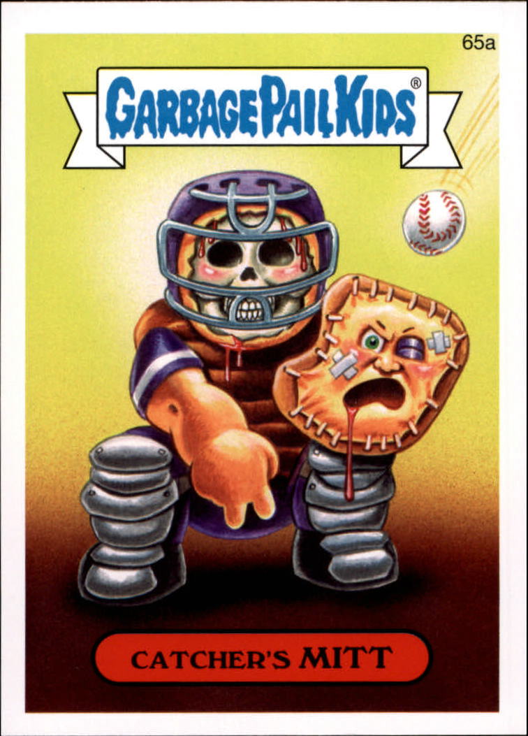 2015 garbage pail kids series one #65a catcher"s